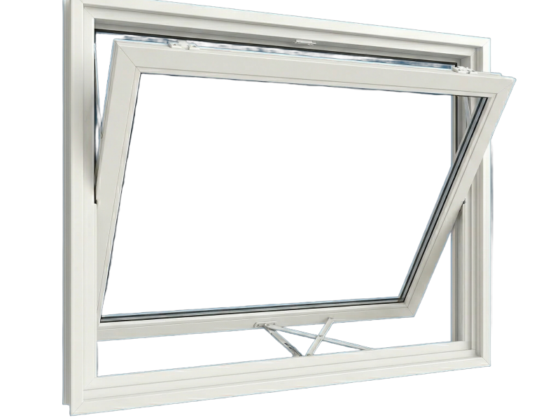 Awning window Antioch CA — top hinged vinyl window replacement